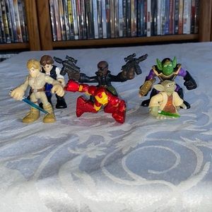 Star Wars & Marvel Action Figures Lot of 6